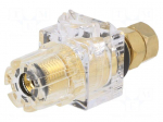 Laboratory connector: 3mm banana | socket | 60A | 54.5mm | 20m&Omega;