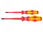 Screwdriver: insulated-set | insulated | PlusMinus PZ-type | 1kVAC