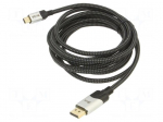 Cable | DisplayPort plug,mini DisplayPort plug | PVC | textile