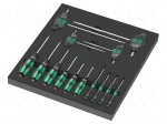 Screwdriver: universal-set | Torx&reg; | in a foam tray | 14pcs.