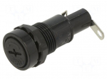 Fuse holder | 5x20mm | 10A | 250VAC | on panel | UL94V-2 | phenolic