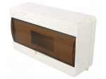 Enclosure: for modular components | IP40 | white | No.of mod: 12