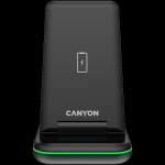 CANYON wireless charger WS-304 15W 3in1 Black