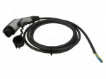 EMobility: cable | 1x0.5mm2,3x6mm2 | 250VAC | 8kW | IP44 | single-phase