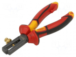 Stripping tool | 0.75&divide;6mm2 | Wire: round | 160mm | 1kVAC