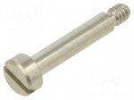 Screw | UNC6-32x19.1 | Head: cheese head | slotted | stainless steel