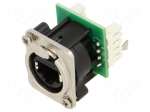 Connector: RJ45 | socket | XLRnet | PIN: 8 | Cat: 5e | with push button