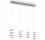 Trio-Lighting Laola LED  4-pc chrome 4000K piekaramā lampa