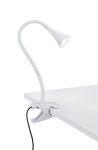 Trio Viper LED table lamp clip white gaismeklis R22398101 4017807328387