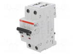 Circuit breaker | 400VAC | Inom: 40A | Poles: 2 | Charact: C | 10kA | IP20