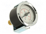 Manometer | 0&divide;16bar | rear connection | Thread: G 1/8" | 40mm | steel