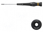 Screwdriver: precision | hex key | HEX 2.5mm | Blade length: 60mm