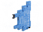 Socket | PIN: 5 | 6A | 250VAC | for DIN rail mounting | screw terminals