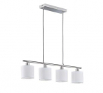 Trio Tommy piekarama lampa 4xE14 brushed steel/white brushed steel R30334001 4017807388992