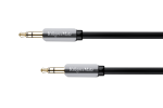 Helis&uuml;steemid ja tarvikud // Helikaablid koos pistikutega // Kabel stereo jack 3.5  wtyk - wtyk  1.5m Kruger&Matz  kabel sprężynka