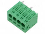 Connector: PCB terminal block | terminal | 40A | 600V | straight | 1x4