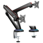 Monitorid ja projektorid // Kinnitused ja alused // Uchwyt gamingowy na 2 monitory LCD NanoRS, 17-32", 2x 8kg (max 16kg) , vesa 75x75 oraz 100x100, RS887