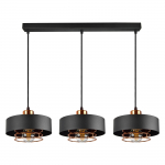 Interj&ouml;&ouml;ri Valgustid | Disainvalgustus // Laevalgustid // CHIRO lampa wisząca, moc max. 3x18W, E27, czarna