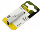 Socket | socket spanner | HEX 4mm | 1/4" | Socket: 6-angles