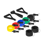 Spordiks ja aktiivseks puhkuseks // Spordikaubad ja varustus // Zestaw gum oporowych do ćwiczeń  - Power Tube Set , 5-80 kg, 5 gumy,  REBEL ACTIVE