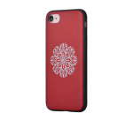 Back panel cover Devia Apple iPhone 7/8 Flower Embroidery Case Red