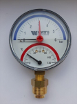 Thermomanometer TIRM-80; 0-6bar/120*C; R1/2'' D80m