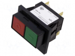Circuit breaker | 12A | Poles: 2 | SNAP-IN | IP40 | TA45 Push button 3P