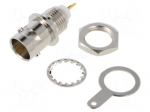 Connector: BNC | socket | female | straight | soldering | gold-plated