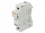 Fuse base | 10x38mm | for DIN rail mounting | 32A | 690V | Poles: 1