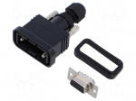Connector: D-Sub | 5A | socket | female | PIN: 9 | straight | for cable