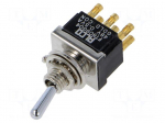 Switch: toggle | Pos: 2 | DPDT | ON-ON | 0.02A/20VAC | 0.02A/20VDC | FT