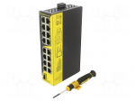 Switch Ethernet | unmanaged | Number of ports: 16 | 5&divide;30VDC | SW | IP20