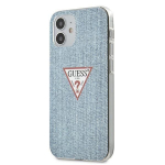 Back panel cover Guess  Guess GUHCP12SPCUJULLB iPhone 12 mini 5.4" blue/light blue hardcase Jeans Collection