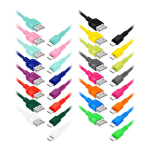 T&ouml;&ouml;riistad ja m&otilde;&otilde;teseadmed // Uued tooted t&ouml;&ouml;riistade, tarvikute kategoorias // EXC Mobile kabel USB - micro USB WHIPPY, 0.9M, 3A, szybkie ładowanie, kolor mix