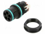 Connector: AC supply | snap-on | male | TH389 | 17.5A | 500V | ways: 4
