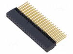 Connector: pin strips | socket | male | PIN: 40 | straight | THT | 2.54mm