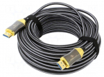 Cable | HDMI plug,both sides | PA | 20m | black | Core: Cu