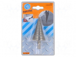 Drill bit | step,conical,multistep | &Oslash;: 3.5&divide;40mm | plunger | 10mm