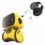 PNI Robo One interactive intelligent robot package, voice control, touch buttons, yellow + Midland Subzero Headphones Code C936.19