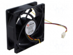 Fan: DC | axial | 12VDC | 80x80x25mm | EBR | 3000rpm | 5pcs.