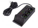 T&ouml;&ouml;riistad ja m&otilde;&otilde;teseadmed // Uued tooted t&ouml;&ouml;riistade, tarvikute kategoorias // 98-237# Przedłużacz sieciowy ps-350u 3-gniazda 4xusb+usb-pd 3m ładowarka indukcyjna