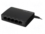 Switch Ethernet | RJ45 socket x5 | black | 10Gbps