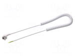 Cable | 3G0.75mm2 | CEE 7/7 (E/F) plug angled,wires | PVC | coiled