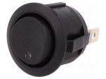 ROCKER | SP3T | Pos: 3 | ON-OFF-ON | 20A/14VDC | black | LED 14VDC,point