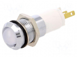 Indicator: LED | recessed | 24&divide;28VDC | 24&divide;28VAC | Cutout: &Oslash;14.2mm | IP67