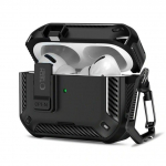 Headphone case Tech-Protect Apple AIRPODS PRO 3 CARBONOX MAGSAFE Black