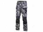 Dungarees | Size: XL | grey-black | with removable legs | 240g/m2