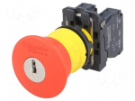 Switch: emergency stop | Stabl.pos: 2 | NC + NO | 3A/240VAC | 22mm | red