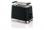 Bosch TAT4M223 toaster 4 2 slice(s) 950 W Black, Stainless steel