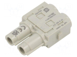 Connector: HDC | module | female | 70A | 1000V | Han-Modular&reg; | PIN: 2